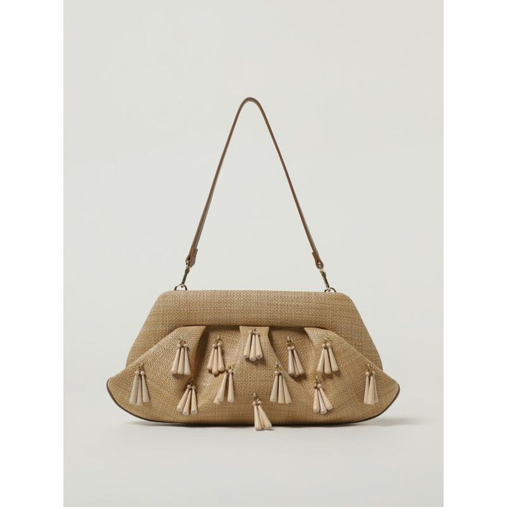 Themoire Shoulder Bag Woman Beige